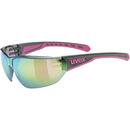 OKULARY UVEX EQUATE CZA/RÓŻ