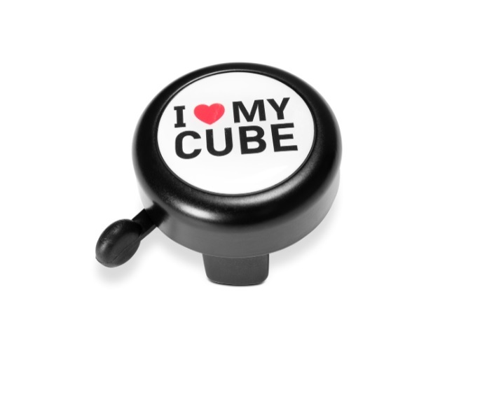 DZWONEK CUBE I LOVE MY CUBE CZA/BIA/CZ