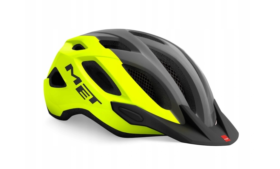 KASK MET CROSSOVER XL 60-64 ŻÓŁ/SZA