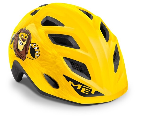 KASK MET ELFO II 46-53 LEW ŻÓŁ