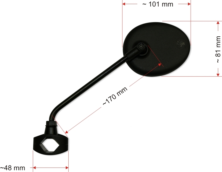 LUSTERKO AJS KRÓTKIE RAMIE