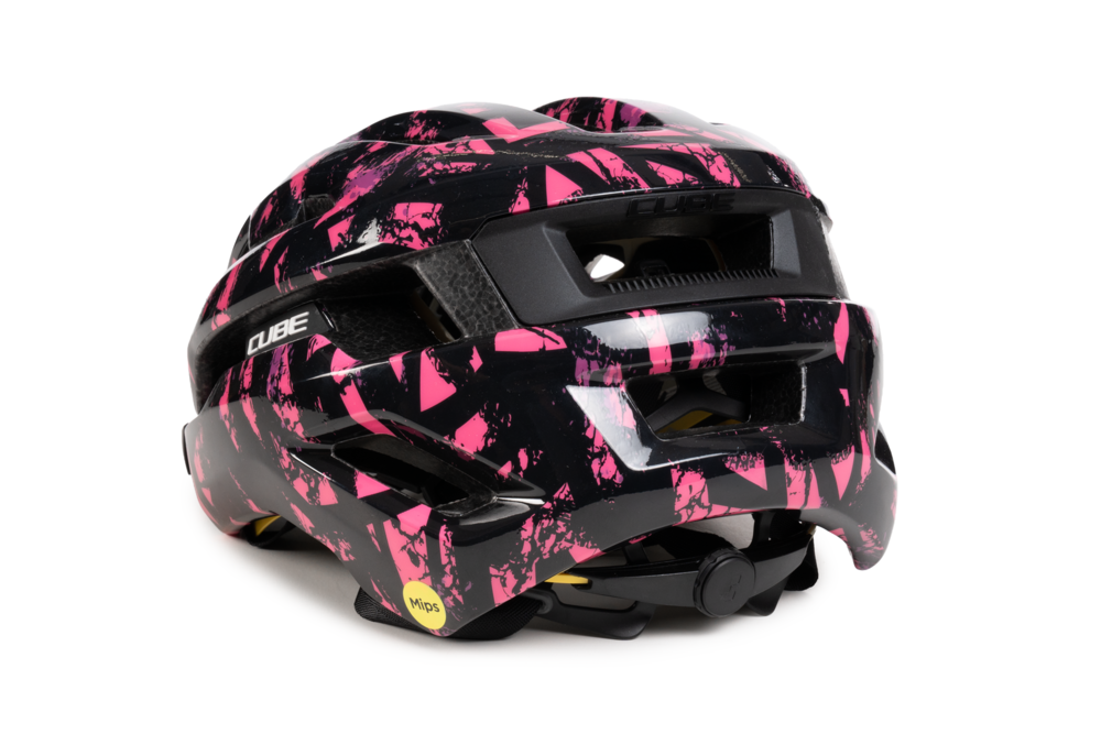 KASK CUBE HOVER 56-59 M CZA/RÓŻ MIP