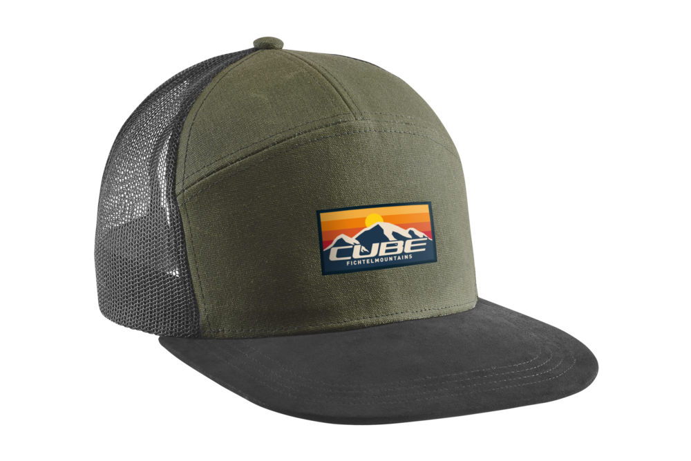 CZAPKA CUBE SNAPBACK TM Z DASZ OLI/SZ