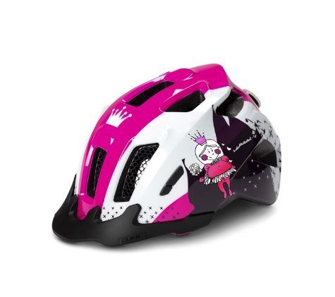 KASK CUBE ANT JR 52-57 BIA/RÓŻ