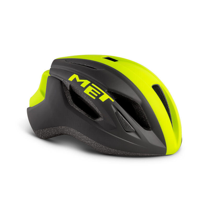 KASK MET STRALE M 52-58 ŻÓŁ/CZA