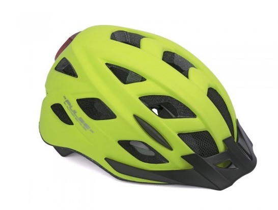 KASK AUT PULSE LED X8 52-58 ŻÓŁ
