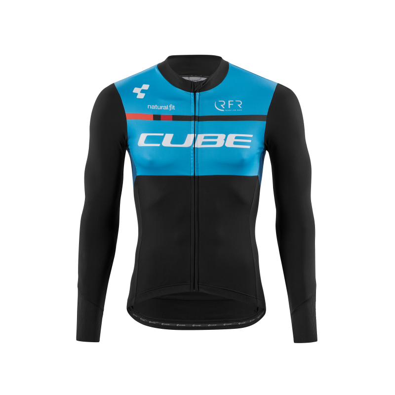 KOSZULKA CUBE D/R L TEAMLINE CZA/NIE/BI